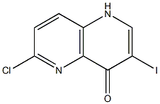 6-Chloro-3-iodo-1H-[1,5]naphthyridin-4-one Structure