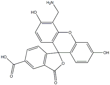 5-Carboxy-4'-aminomethylfluorescein Structure