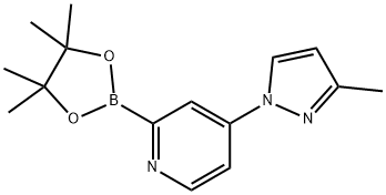 4-(3-methyl-1H-pyrazol-1-yl)-2-(4,4,5,5-tetramethyl-1,3,2-dioxaborolan-2-yl)pyridine Structure