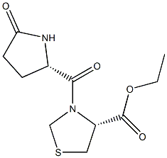 (R)-ethyl 3-((S)-5-oxopyrrolidine-2-carbonyl)thiazolidine-4-carboxylate Structure