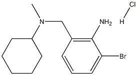 2-bromo-6-((cyclohexyl(methyl)amino)methyl)aniline hydrochloride 구조식 이미지
