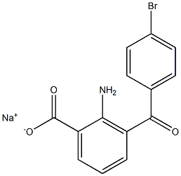 sodium 2-amino-3-(4-bromobenzoyl)benzoate Structure