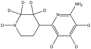 2-Amino-6-(piperidin-4-yl)pyridine-d8 Structure