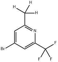 4-Bromo-2-(methyl-d3)-6-trifluoromethylpyridine Structure