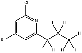 4-Bromo-2-chloro-6-(n-propyl-d7)-pyridine Structure