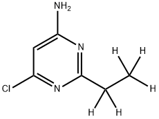 4-Chloro-6-amino-2-(ethyl-d5)-pyrimidine Structure