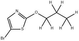 5-Bromo-2-(n-propoxy-d7)-thiazole Structure
