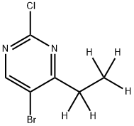 5-Bromo-2-chloro-4-(ethyl-d5)-pyrimidine 구조식 이미지