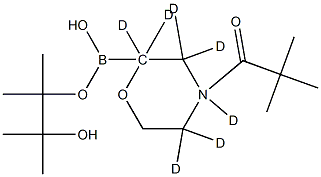 N-Pivaloyl-(morpholine-d7)-2-boronic acid pinacol ester Structure