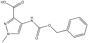 4-(Cbz-amino)-1-methyl-1H-pyrazole-3-carboxylic Acid 구조식 이미지
