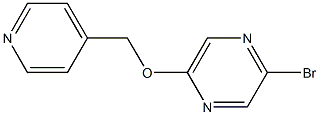 2-Bromo-5-(pyridin-4-ylmethoxy)pyrazine Structure