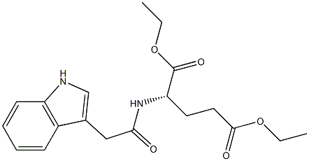 (S)-diethyl 2-(2-(1H-indol-3-yl)acetamido)pentanedioate 구조식 이미지