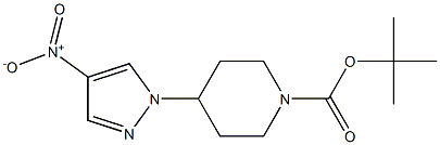 tert-butyl4-(4-nitro-1H-pyrazol-1-yl)piperidine-1-carboxylate Structure