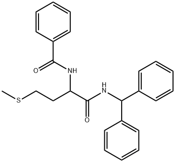 N-{1-[(diphenylmethyl)amino]-4-(methylsulfanyl)-1-oxobutan-2-yl}benzamide Structure