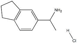 1-(2,3-DIHYDRO-1H-INDEN-5-YL)ETHAN-1-AMINE HYDROCHLORIDE 구조식 이미지