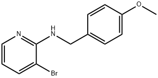 3-브로모-N-(4-메톡시벤질)피리딘-2-아민 구조식 이미지