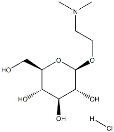 2-(DIMETHYLAMINO)ETHYL-BETA-D-GLUCOSIDE HYDROCHLORIDE Structure