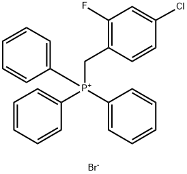 Bromo(4-chloro-2-fluorobenzyl)triphenylphosphorane Structure