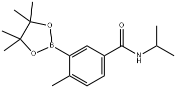 N-isopropyl-4-methyl-3-(4,4,5,5-tetramethyl-1,3,2-dioxaborolan-2-yl)benzamide Structure