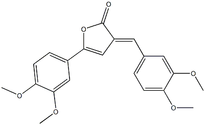 3-(3,4-Dimethoxy-benzylidene)-5-(3,4-dimethoxy-phenyl)-3H-furan-2-one Structure