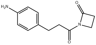 1-[3-(4-aminophenyl)-1-oxopropyl]-2-Azetidinone Structure