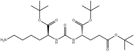 (S)-Di-Tert-Butyl 2-(3-((S)-6-Amino-1-(Tert-Butoxy)-1-Oxohexan-2-Yl)Ureido)Pentanedioate Structure