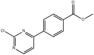 4-(2-chloro-4-pyrimidinyl)benzoic acid methyl ester 구조식 이미지