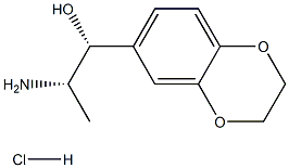 (1R,2S)-2-amino-1-(2,3-dihydrobenzo[b][1,4]dioxin-6-yl)propan-1-ol hydrochloride Structure