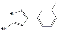3-(3-fluorophenyl)-1H-pyrazol-5-amine(SALTDATA: FREE) 구조식 이미지