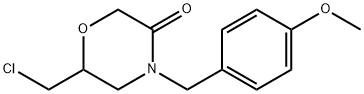 6-(chloromethyl)-4-(4-methoxybenzyl)morpholin-3-one 구조식 이미지