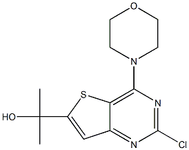 2-(2-chloro-4-morpholinothieno[3,2-d]pyrimidin-6-yl)propan-2-ol Structure