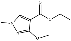 에틸3-메톡시-1-메틸-1H-피라졸-4-카르복실레이트 구조식 이미지