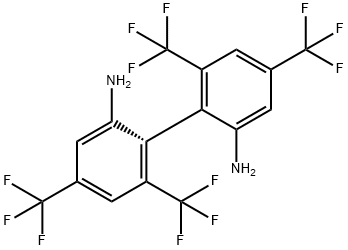 (1S)-4,4',6,6'-tetrakis(trifluoromethyl)-[1,1'-Biphenyl]-2,2'-diamine 구조식 이미지