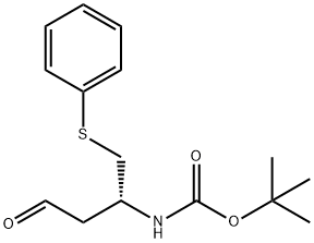tert-butyl(R)-(4-oxo-1-(phenylthio)butan-2-yl)carbamate 구조식 이미지