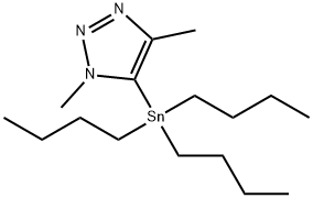 1,4-dimethyl-5-(tributylstannanyl)-1H-1,2,3-triazole Structure