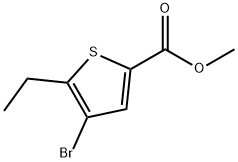 methyl 4-bromo-5-ethylthiophene-2-carboxylate 구조식 이미지