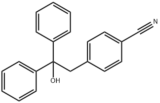 4-(2-Hydroxy-2,2-diphenylethyl)benzonitrile 구조식 이미지