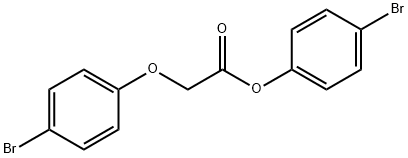 4-bromophenyl 2-(4-bromophenoxy)acetate 구조식 이미지