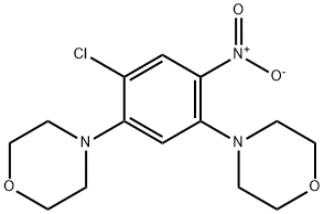 1-CHLORO-2,4-DIMORPHOLINO-5-NITROBENZENE 구조식 이미지