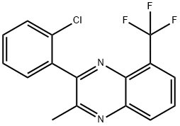 3-(2-Chlorophenyl)-2-methyl-5-(trifluoromethyl)quinoxaline 구조식 이미지