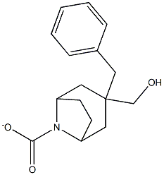 (3-endo)-benzyl3-(hydroxymethyl)-8-azabicyclo[3.2.1]octane-8-carboxylate 구조식 이미지