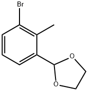 2-(3-bromo-2-methylphenyl)-1,3-dioxolane Structure