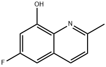 6-fluoro-2-methylquinolin-8-ol 구조식 이미지