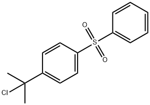 4-(1-CHLORO-1-METHYLETHYL)PHENYL PHENYL SULFONE 구조식 이미지