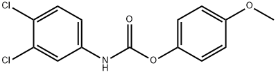 4-METHOXYPHENYL N-(3,4-DICHLOROPHENYL)CARBAMATE 구조식 이미지