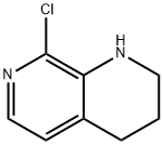 8-클로로-1,2,3,4-테트라하이드로-[1,7]나프티리딘 구조식 이미지