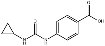 4-[(Cyclopropylcarbamoyl)amino]benzoic acid 구조식 이미지