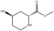 (2R,4R)-Methyl 4-hydroxypiperidine-2-carboxylate Structure