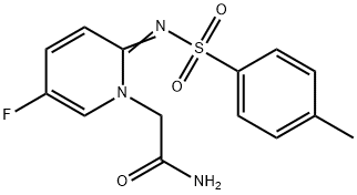 2-[5-Fluoro-2-(toluene-4-sulfonylimino)-2H-pyridin-1-yl]-acetamide 구조식 이미지