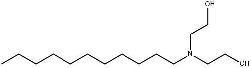 N,N-bis(2-hydroxyethyl)-undecylamine 구조식 이미지